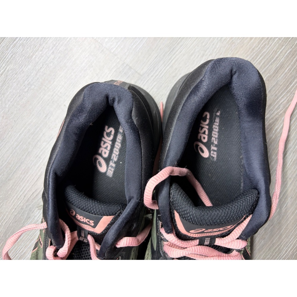 Asics GT-2000 6 Womens Running Shoes Forest Green Black Pink T8A7N Size 9 - Picture 4 of 8